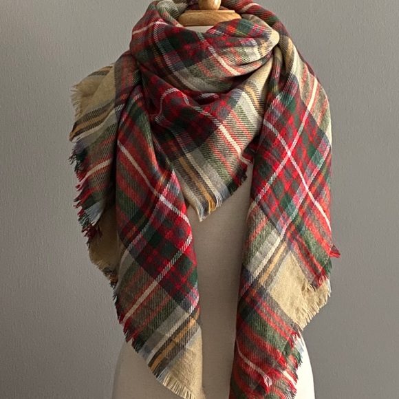 Accessories - Classic Plaid and Super Soft Blanket Scarf